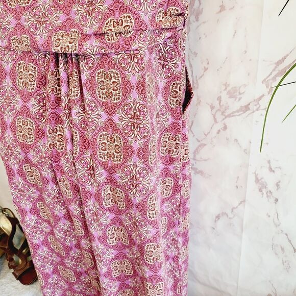 Sahalie pretty pink print maxi dress - Picture 7 of 9